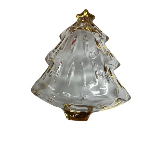 Studio Nova Glass Yuletide Spirit Gold Sweet Candy Dish Christmas Tree - Picture 3 of 8